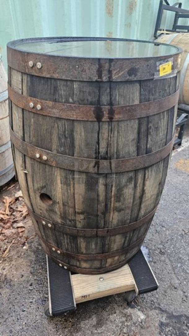 Wood Barrel - Image 2 of 3