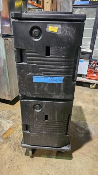 Cambro UPCH80011 Ultra Camcart Heated Food Pan Carrier.