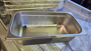 Lot of 5 Stainless Steel Food Pans (5xBid)