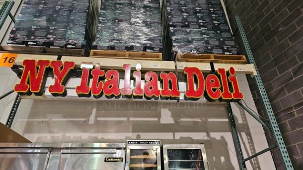 N.Y Deli Sign - Image 5 of 7