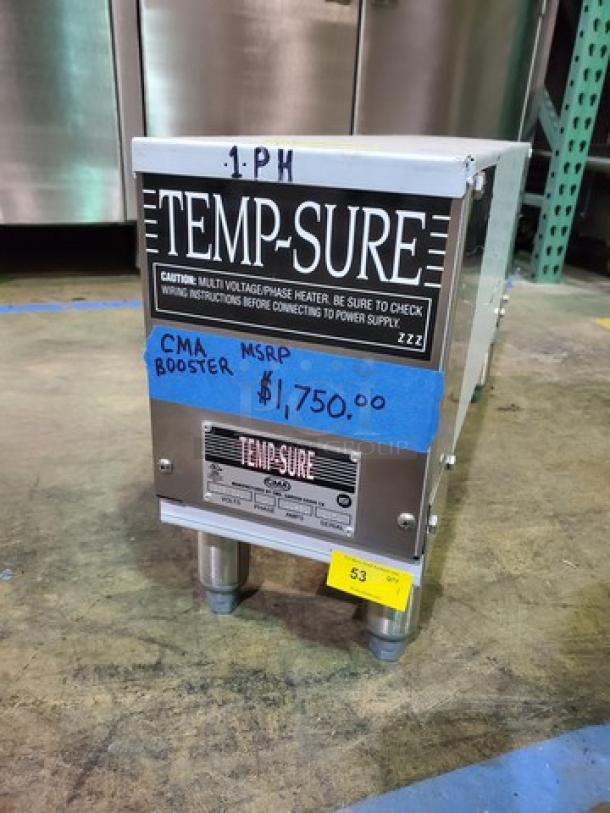 CMA Dishmachines Temp-Sure, 12,000 Watt Electric Booster Heater For Dump And Fill Style Dishwashers - Image 1 of 7