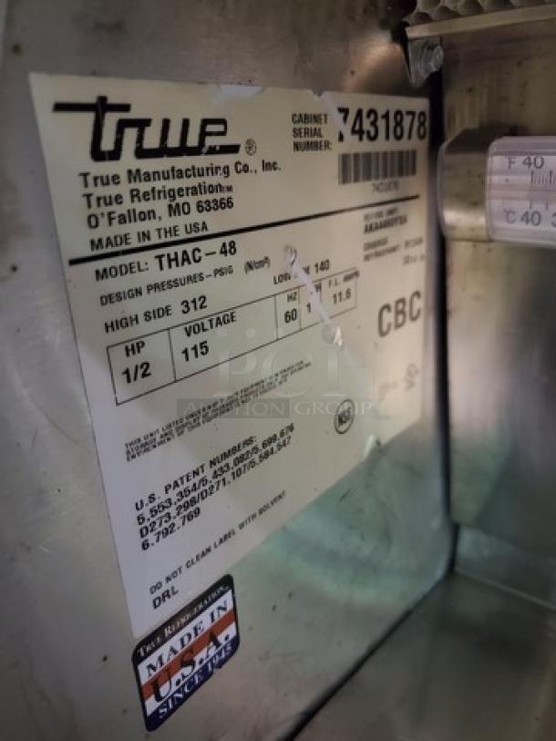 True Horizontal Air Curtain Refrigerated Merchandiser. COOLING FANS NEED TO BE REPLACED - Image 3 of 7