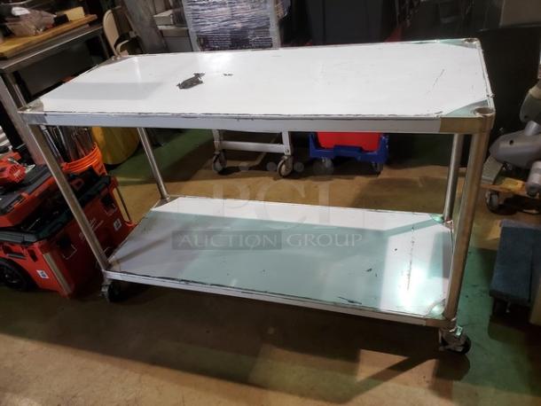 Mobile Stainless Steel Cart/ Work Table. - Image 3 of 6