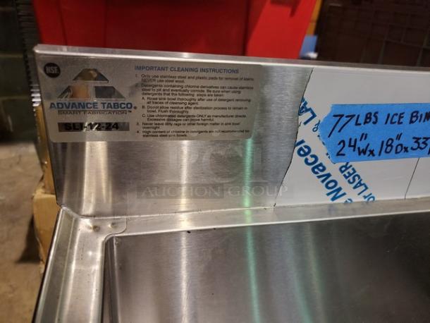 Advance Tabco SLI-12-24 77lbs Ice Bin - Image 4 of 7