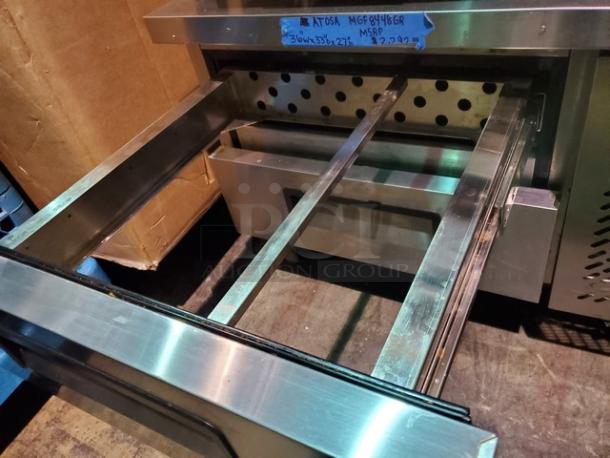 Atosa MGF8448GR — 36″ Refrigerated Chef Base on Casters - Image 2 of 7