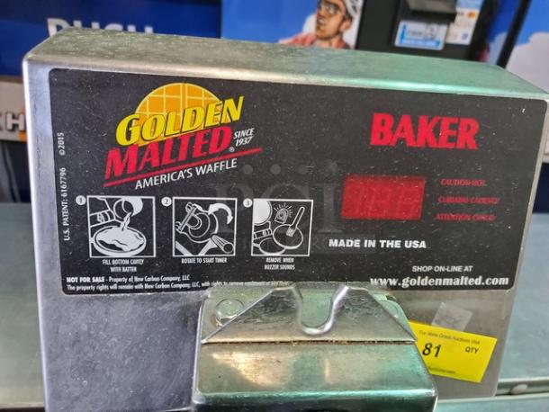 Golden Malted Waffle Maker - Image 3 of 4
