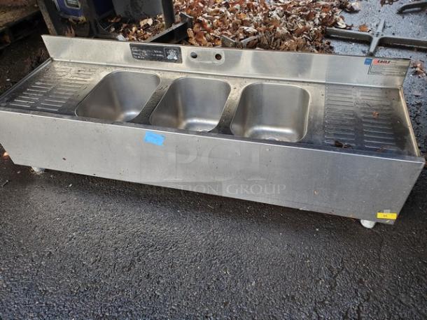 Eagle Stainless Steel 3 Compartment Sink. *Legs available* - Image 1 of 2