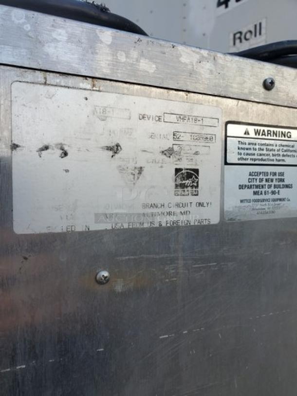 Vulcan VHFA18-1M3ZN Full Size Non-Insulated Heated Holding Cabinet - Image 7 of 8