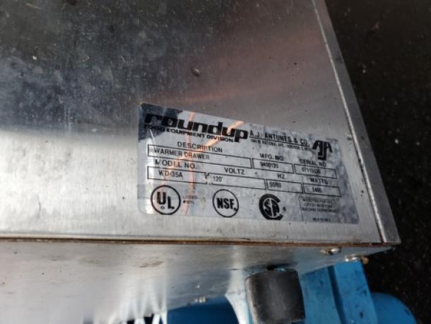 Roundup A.J. Antunes & CO Warmer Drawer - Image 2 of 2