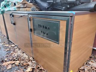 3 Section Storage/ Work Counter/ Waste Receptacle