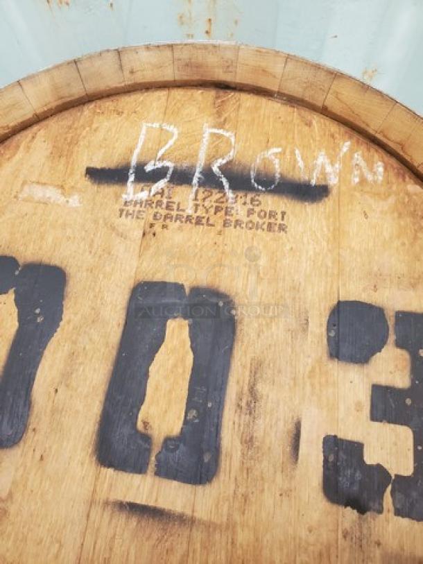 Wood Barrel - Image 2 of 2