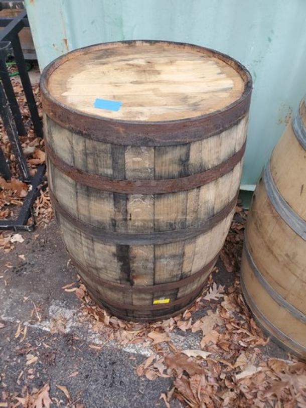 Wood Barrel - Image 1 of 2