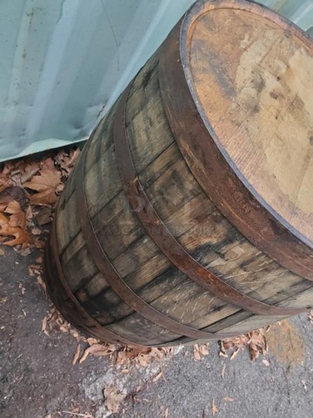 Wood Barrel - Image 2 of 2
