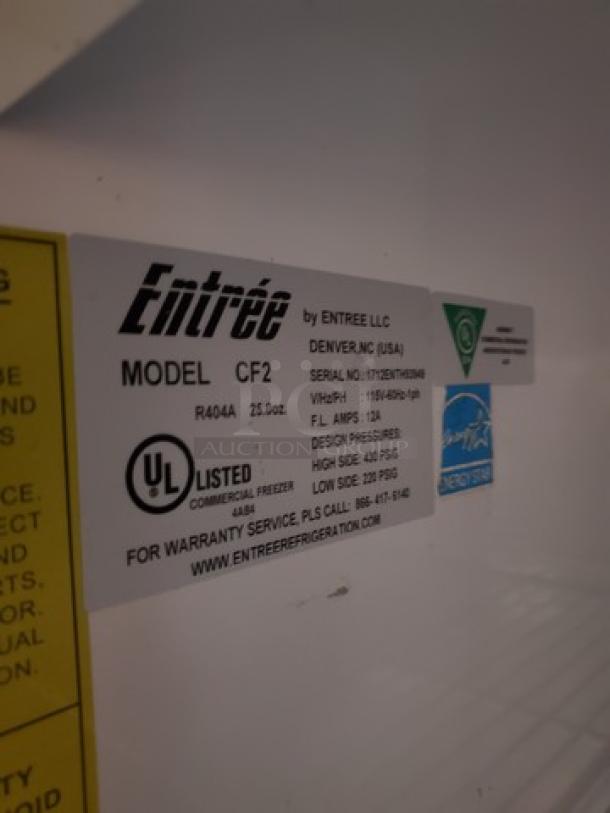 Entree CF2 49 Cu.Ft. Commercial 2 Door Stainless Freezer. On Casters - Image 3 of 13