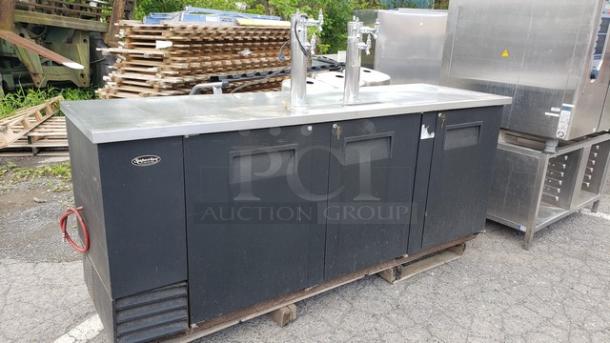 True TDD-4 2 Single Tap Kegerator Beer Dispenser - Image 1 of 9