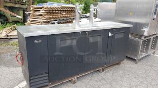 True TDD-4 2 Single Tap Kegerator Beer Dispenser