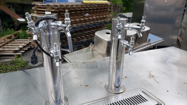 True TDD-4 2 Single Tap Kegerator Beer Dispenser - Image 6 of 9