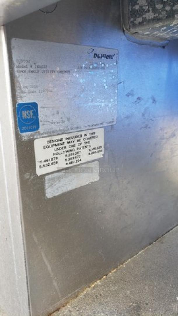 Delfield Custom Made Open Shelf Utility Cabinet - Image 2 of 3