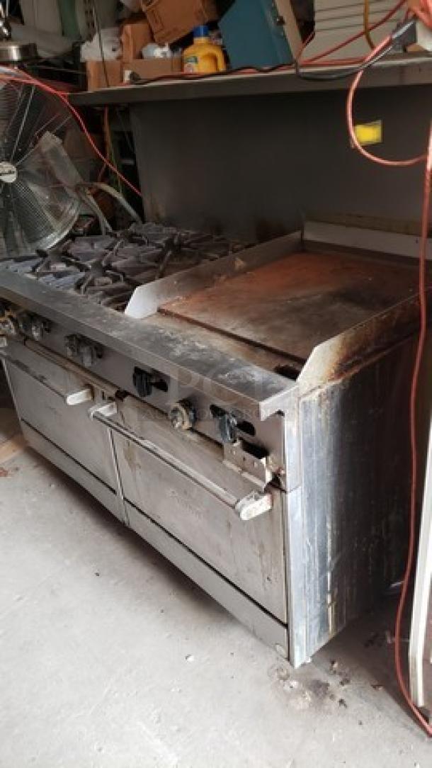 Garland SunFire Series Natural Gas 6 Burner Gas Range with 24" Griddle and Two Standard Ovens - Image 6 of 6