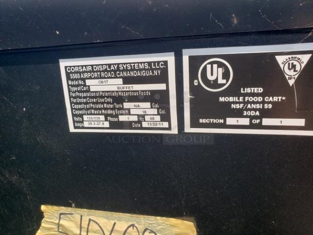 Corsair Display Systems Custom Buffet Cart - Image 9 of 11