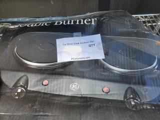 Countertop Solid Double Burner. Electric