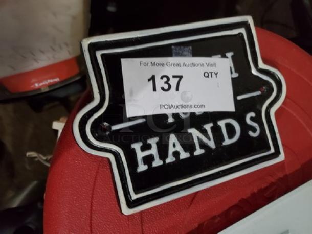 "Wash Your Hands" Sign - Image 1 of 2