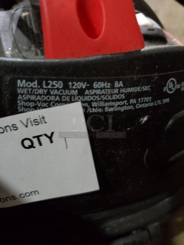 Shopvac Wet/ Dry Portable Vacuum L250 2.5 Gal 120 V - Image 2 of 3