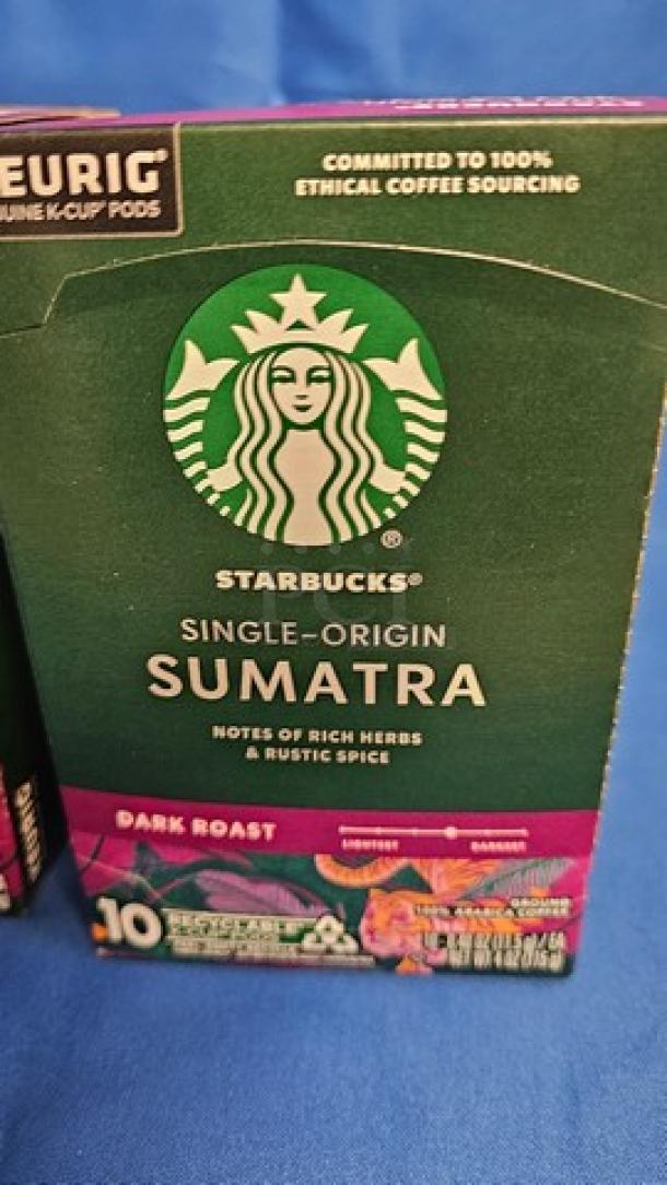 Lot of 10 Starbucks, Sumatra Dark Roast K-Cup Coffee Pods, 10 Count K Cups (10xBid) - Image 2 of 3