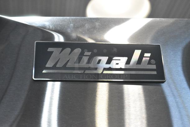 BRAND NEW SCRATCH AND DENT! 2023 Migali C-1F-HC Stainless Steel Commercial Single Door Reach In Freezer w/ Poly Coated Racks. 115 Volts, 1 Phase. Serial C-1F-HC003231103092C0002. Tested and Working! - Image 3 of 5
