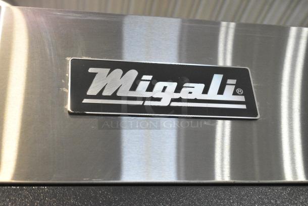 BRAND NEW SCRATCH AND DENT! 2023 Migali C-1F-HC Stainless Steel Commercial Single Door Reach In Freezer w/ Poly Coated Racks. 115 Volts, 1 Phase. Serial C-1F-HCT03230726092T0013. Tested and Working! - Image 3 of 5