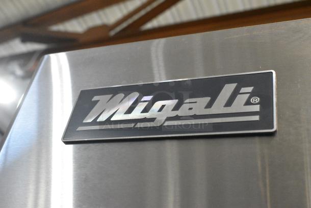 BRAND NEW SCRATCH AND DENT! 2023 Migali C-1F-HC Stainless Steel Commercial Single Door Reach In Freezer w/ Poly Coated Racks. 115 Volts, 1 Phase. Serial C-1F-HCT03230320092T0006. Tested and Working! - Image 4 of 7