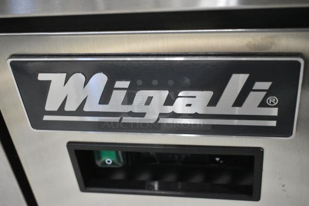 BRAND NEW SCRATCH AND DENT! 2023 Migali C-CB72-76-HC Stainless Steel Commercial 4 Drawer Chef Base on Commercial Casters. 115 Volts, 1 Phase. Serial C-CB72-76-HC003230724092C0001. Tested and Working! - Image 3 of 9