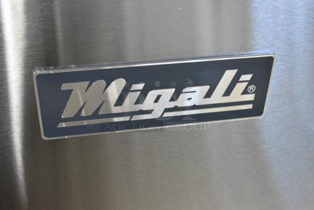 BRAND NEW SCRATCH AND DENT! 2024 Migali C-PP67-HC Stainless Steel Commercial Pizza Prep Table. 115 Volts, 1 Phase. Serial C-PP67-HC240424C005. Tested and Working! - Image 3 of 8