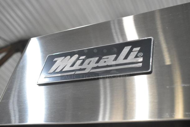 BRAND NEW SCRATCH AND DENT! 2024 Migali C-1F-HC Stainless Steel Commercial Single Door Reach In Freezer w/ Poly Coated Racks on Commercial Casters. 115 Volts, 1 Phase. Serial C-1F-HCTN41T002. Tested and Working! - Image 4 of 6