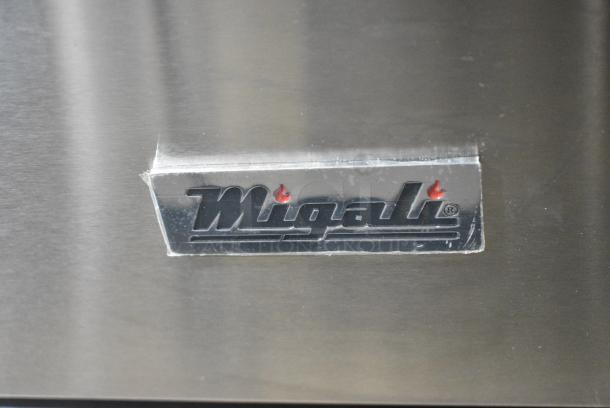 BRAND NEW SCRATCH AND DENT! 2024 Migali C-F75-LP Stainless Steel Commercial Propane Gas Powered 75 Pound Capacity Deep Fat Fryer w/ 2 Metal Fry Baskets. 150,000 BTU. Serial C-F75-LP2404150006. Tested and Working! - Image 3 of 10