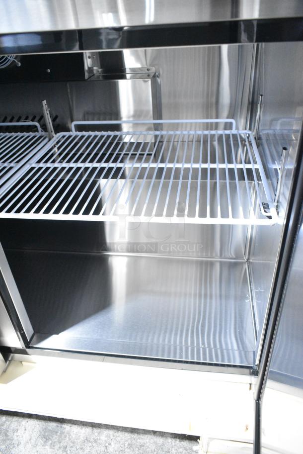 BRAND NEW SCRATCH AND DENT! 2024 Migali C-U72R-HC Stainless Steel Commercial 3 Door Undercounter Cooler. 150,000 BTU. Serial C-U72R-HC240422C008. Tested and Working! - Image 5 of 8
