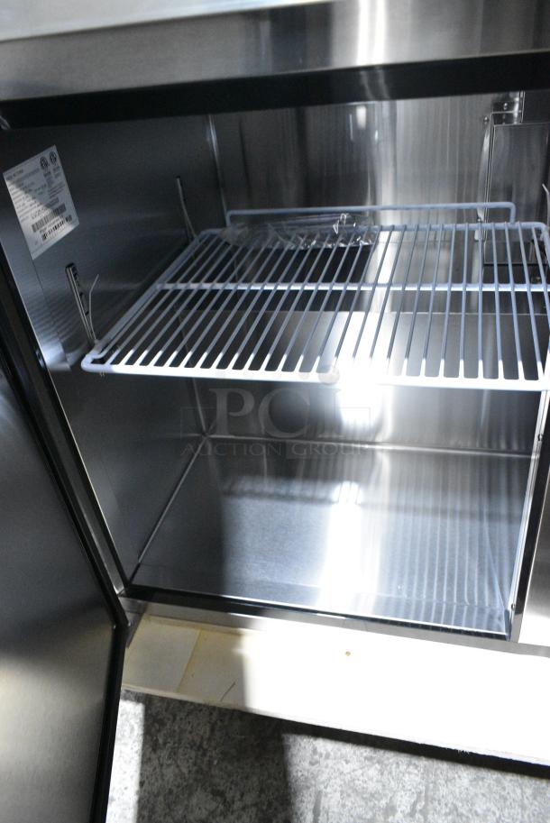 BRAND NEW SCRATCH AND DENT! 2024 Migali C-U72R-HC Stainless Steel Commercial 3 Door Undercounter Cooler. 150,000 BTU. Serial C-U72R-HC240422C008. Tested and Working! - Image 7 of 8