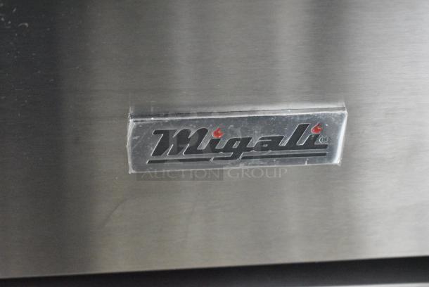 BRAND NEW SCRATCH AND DENT! 2024 Migali C-F75-LP Stainless Steel Commercial Propane Gas Powered 75 Pound Capacity Deep Fat Fryer w/ 2 Metal Fry Baskets. 150,000 BTU. Serial C-F75-LP2404150010. - Image 3 of 10