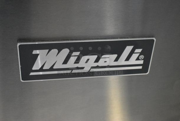BRAND NEW SCRATCH AND DENT! 2024 Migali C-PP44-D-HC Stainless Steel Commercial Pizza Prep Table w/ 4 Drawers on Commercial Casters. 115 Volts, 1 Phase. Serial C-PP67-HCT03230814092T0036. Tested and Working! - Image 3 of 14