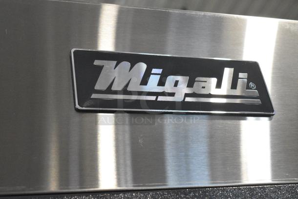 BRAND NEW SCRATCH AND DENT! 2024 Migali C-3F-HC Stainless Steel Commercial 3 Door Reach In Freezer w/ Poly Coated Racks on Commercial Casters. 115/208-240 Volts, 1 Phase. Serial C-3F-HC240525C005. - Image 3 of 8