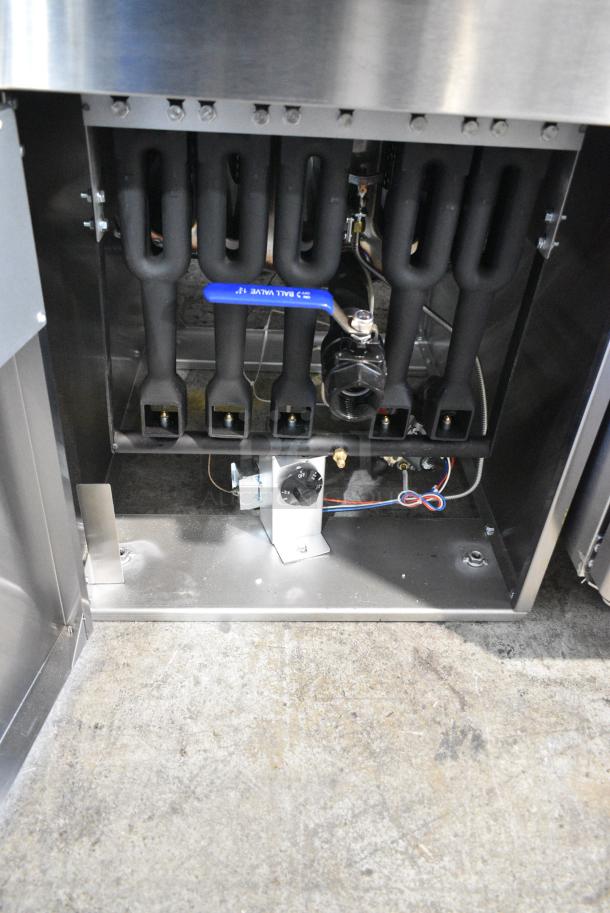BRAND NEW SCRATCH AND DENT! 2024 Migali C-F75-LP Stainless Steel Commercial Propane Gas Powered 75 Pound Capacity Deep Fat Fryer w/ 2 Metal Fry Baskets. 150,000 BTU. Serial C-F75-LP2404020005. - Image 10 of 12
