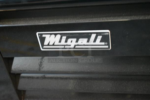 BRAND NEW SCRATCH AND DENT! 2024 Migali C-72FM-HC Metal Commercial 3 Door Reach In Freezer Merchandiser w/ Poly Coated Racks on Commercial Casters. Serial C-72FM-HC240402C007. Tested and Working! - Image 3 of 8