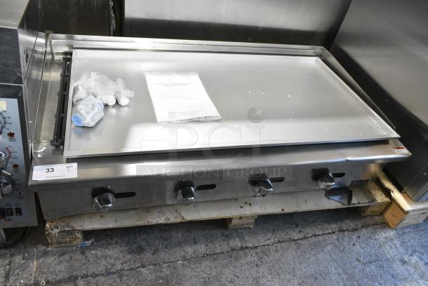 BRAND NEW SCRATCH AND DENT! 2023 Migali C-RC48 Stainless Steel Commercial Countertop Gas Powered Charbroiler Grill. Serial C-RB48-NGUSB100317022500920004. - Image 2 of 11