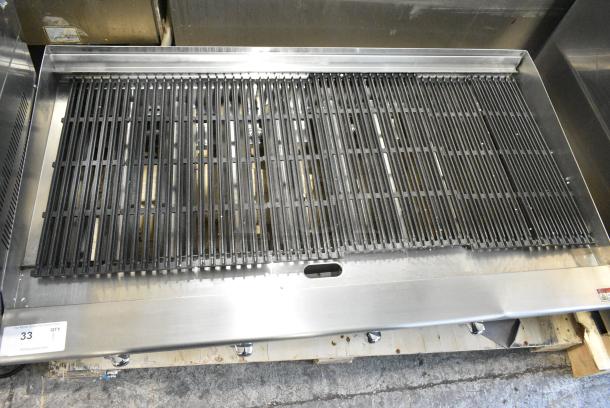 BRAND NEW SCRATCH AND DENT! 2023 Migali C-RC48 Stainless Steel Commercial Countertop Gas Powered Charbroiler Grill. Serial C-RB48-NGUSB100317022500920004. - Image 7 of 11