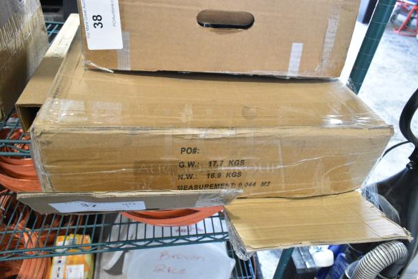 BRAND NEW SCRATCH AND DENT! Box of 12 Bakers Mark 176BUNFULL18 Full Size 18 Gauge 18" x 26" Wire in Rim Aluminum Bun Pan / Sheet Pan - Image 2 of 6