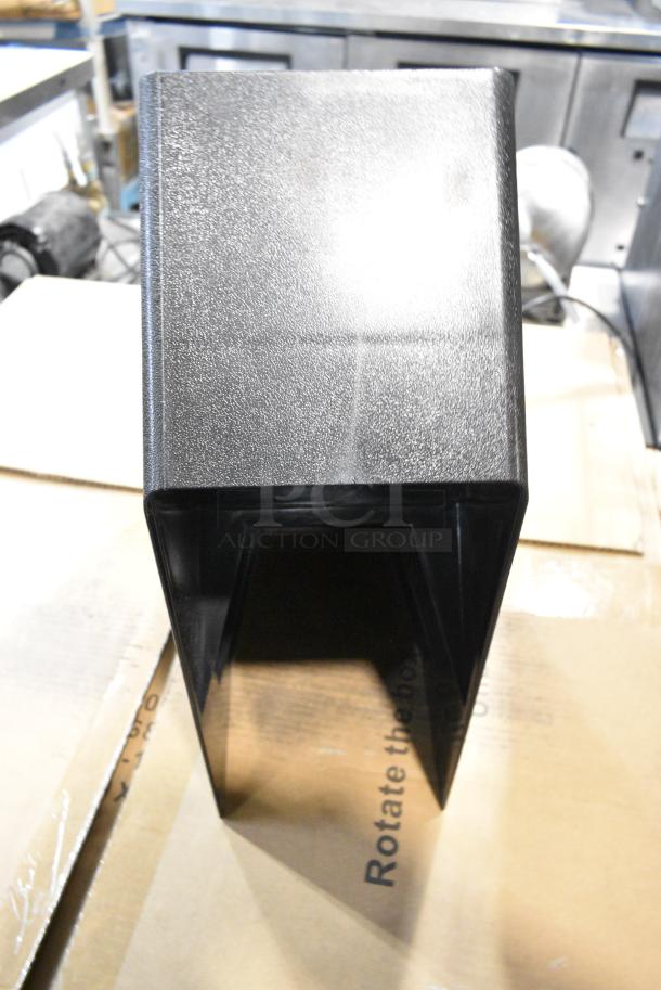 BRAND NEW SCRATCH AND DENT! Black Poly Multi Compartment Bin - Image 4 of 5