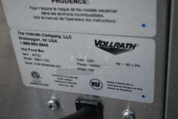 BRAND NEW SCRATCH AND DENT! Vollrath Cayenne 40732 Stainless Steel Portable Bain Marie Hot Display Case. See Pictures for Broken Glass. 120 Volts, 1 Phase. - Image 6 of 6
