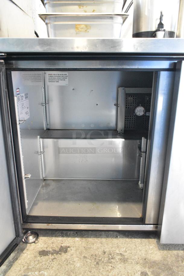 2017 True TUC-48-LP-HC Stainless Steel Commercial 2 Door Undercounter Cooler on Commercial Casters. 115 Volts, 1 Phase. Tested and Powers On But Does Not Get Cold - Image 4 of 6