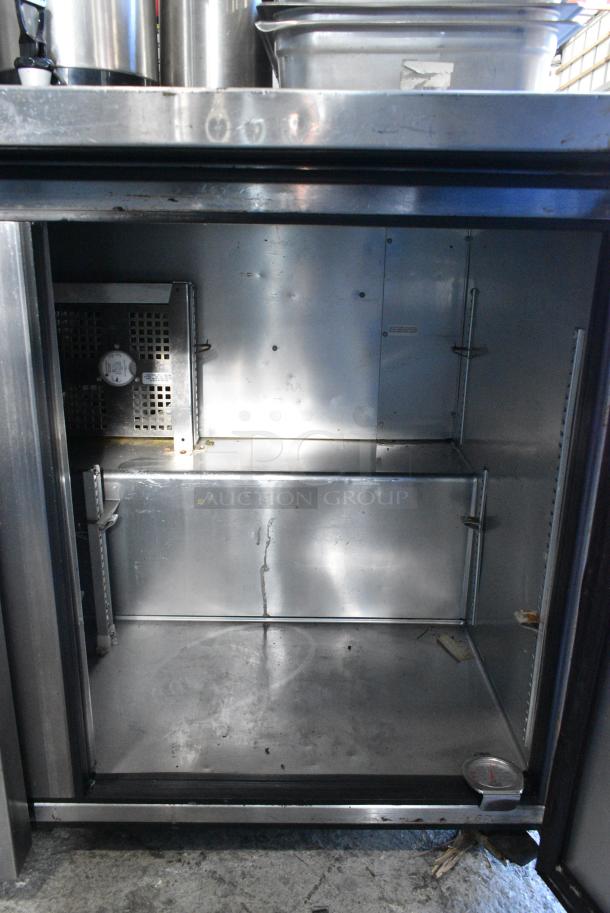 2017 True TUC-48-LP-HC Stainless Steel Commercial 2 Door Undercounter Cooler on Commercial Casters. 115 Volts, 1 Phase. Tested and Powers On But Does Not Get Cold - Image 5 of 6