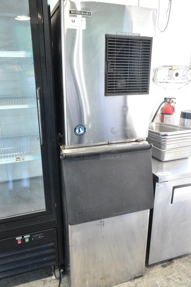 Hoshizaki KM-320MAH Stainless Steel Commercial Ice Head on Commercial Ice Bin. 115 Volts, 1 Phase. - Image 1 of 6